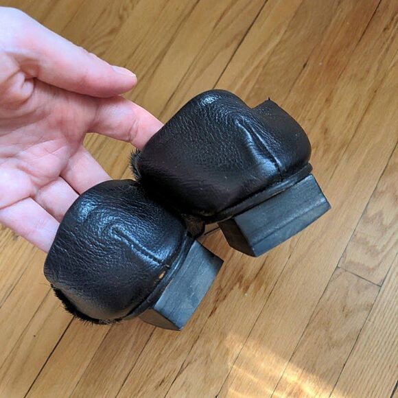 Home Work Atelier Handmade Ankle Boots Leather Pony Calf Hair Booties Western 5 - Picture 9 of 12